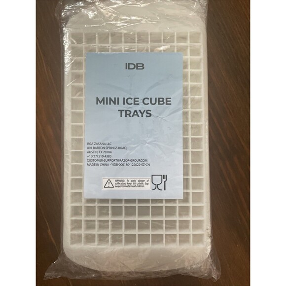 IDB Other - 6 Ice Cube Maker Molds 160 Grids Mini Small Trays Silicone Bar Whiskey Cocktails